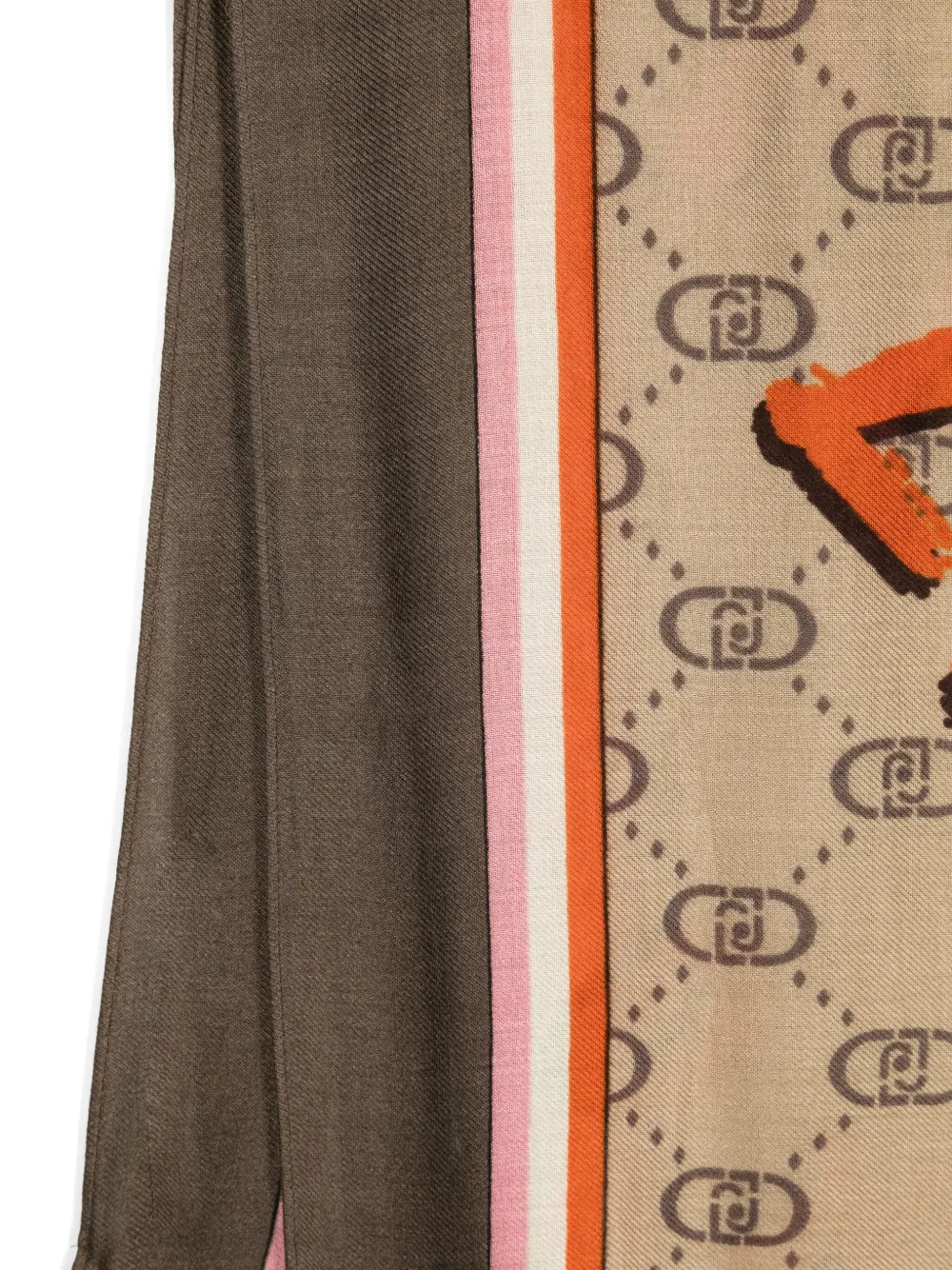 LIU JO Stola met monogram - Beige
