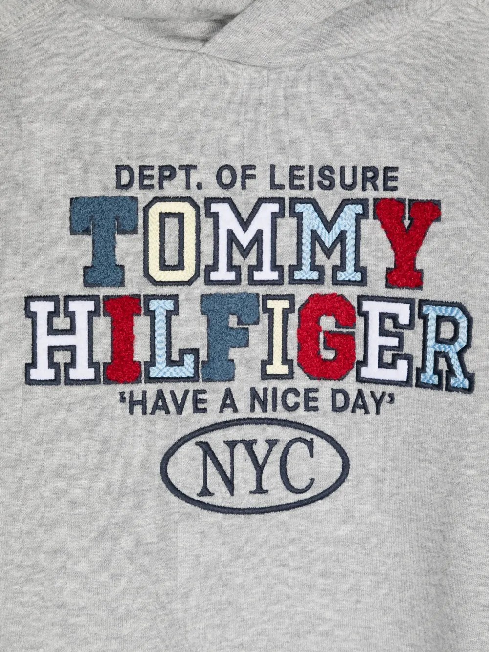 Tommy Hilfiger Junior Hoodie met geborduurd logo Grijs