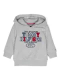 Tommy Hilfiger Junior logo-embroidered hoodie - Grey