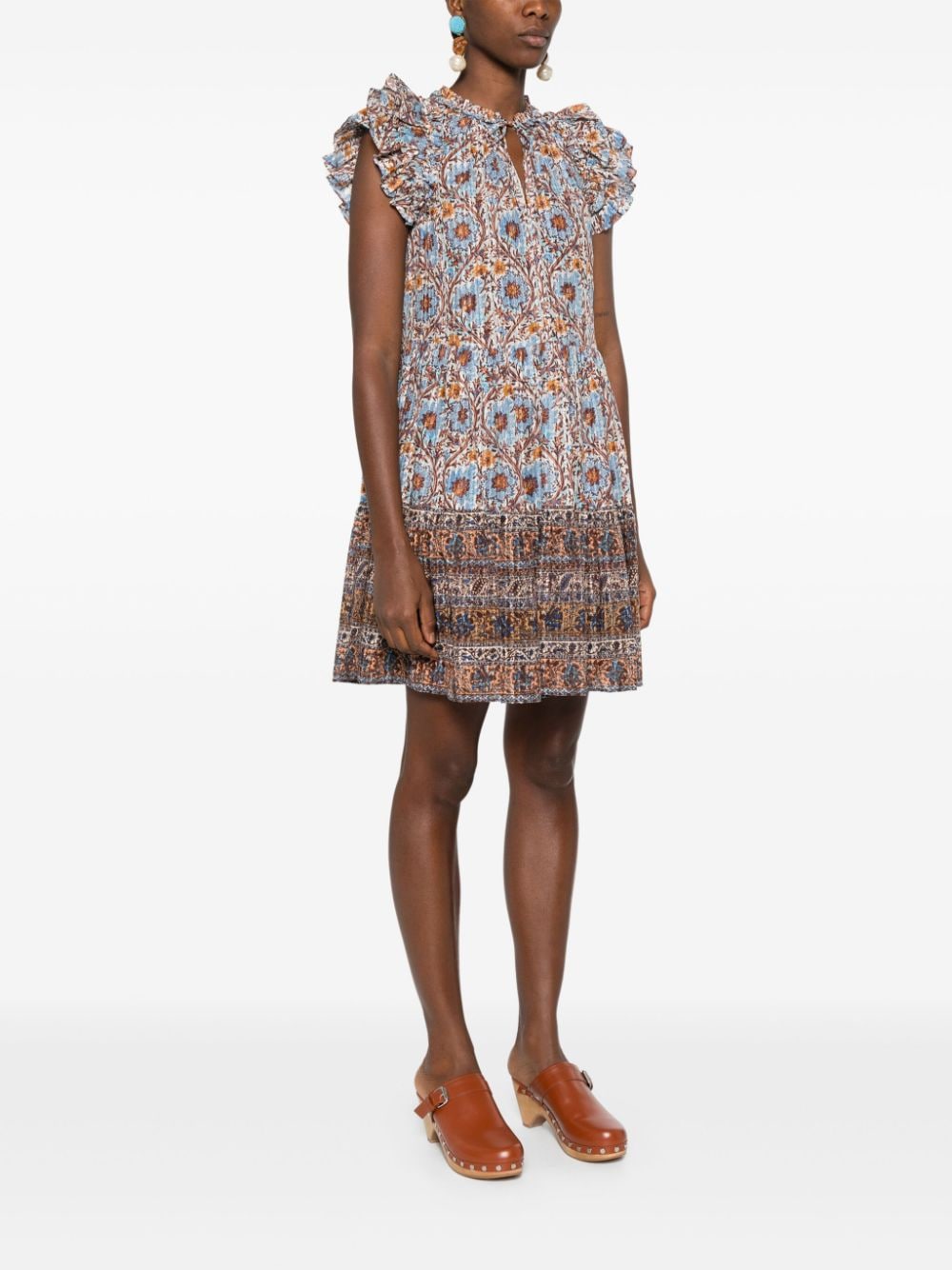 Shop Ulla Johnson Coletta Mini Dress In Blue