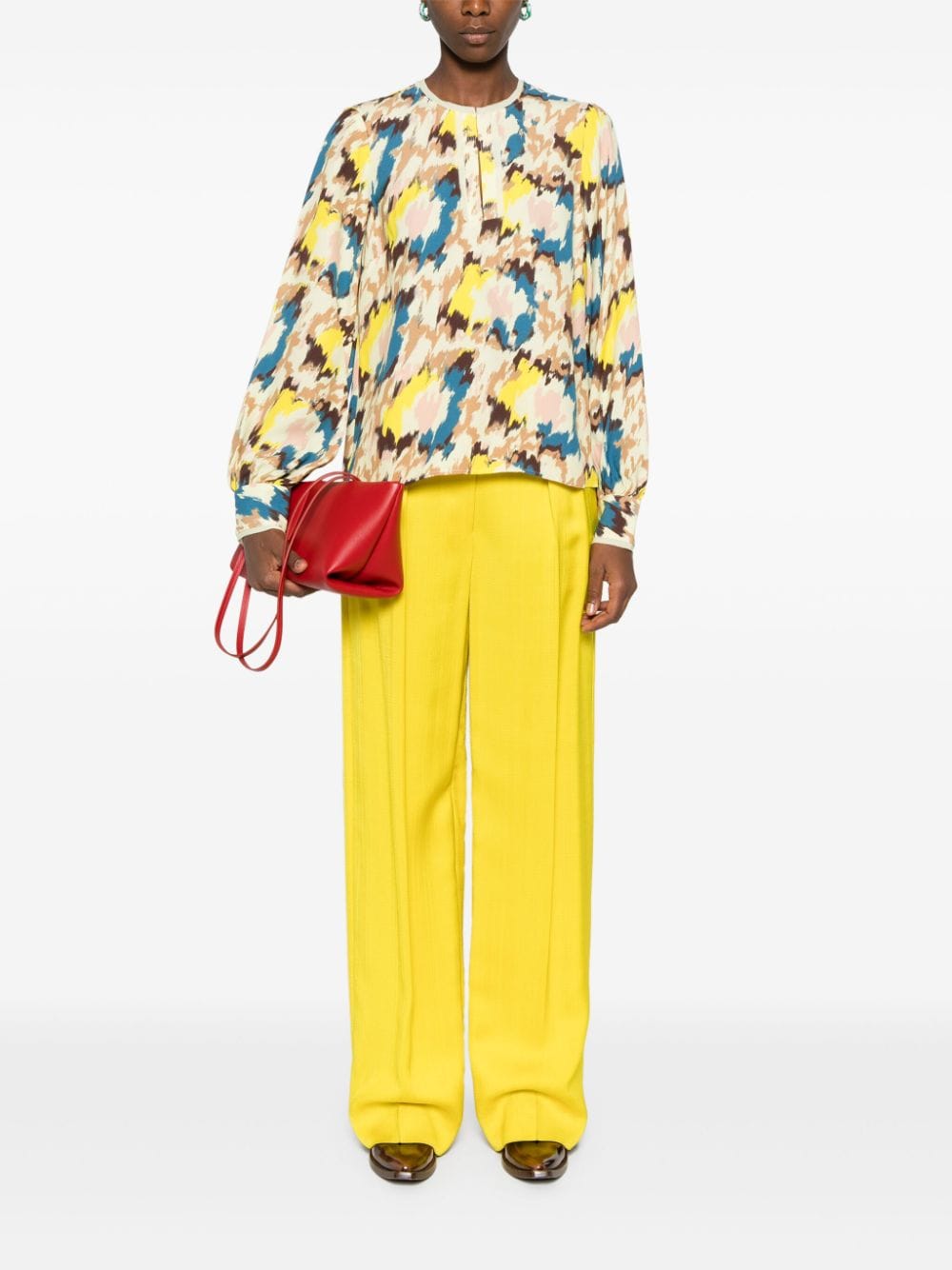 Shop Ulla Johnson Greta Blouse In Yellow