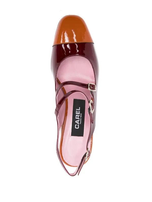 Carel Paris 60mm Papaya Pumps | Red | FARFETCH