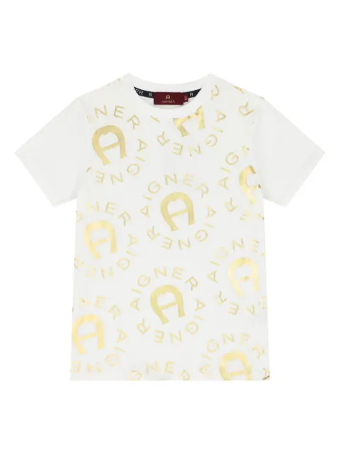 Aigner Kids logo-print T-shirt