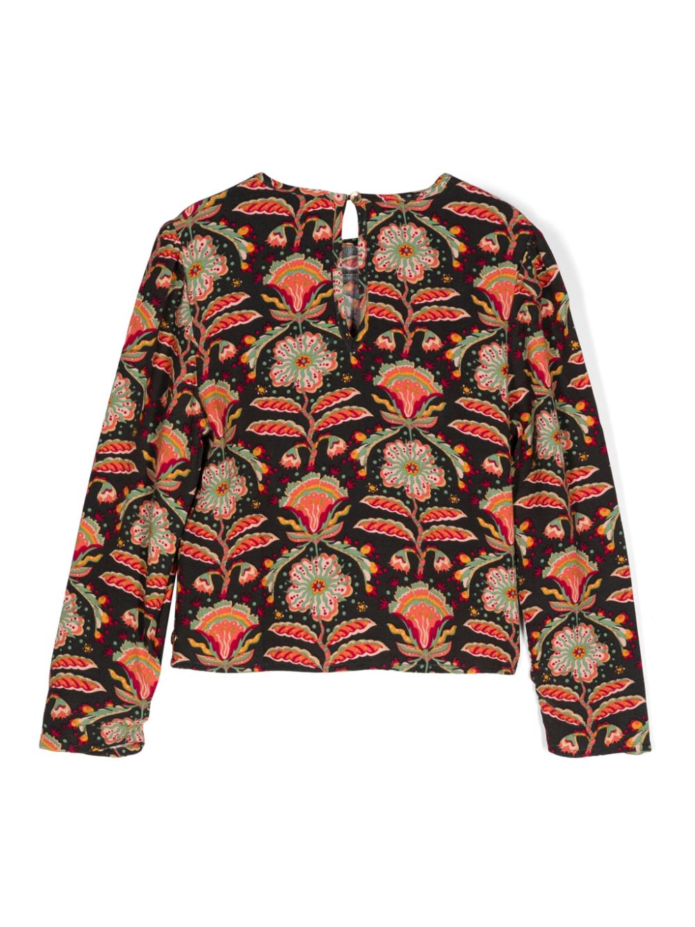 Scotch & Soda Shirt met bloemenprint - Groen