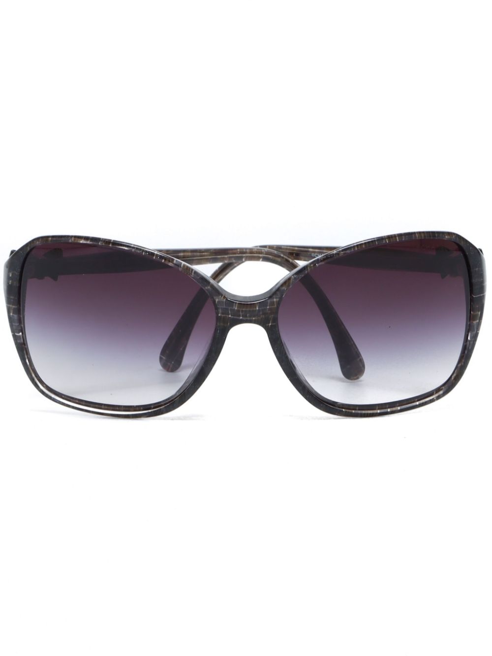 CHANEL CC oversized-frame sunglasses Women