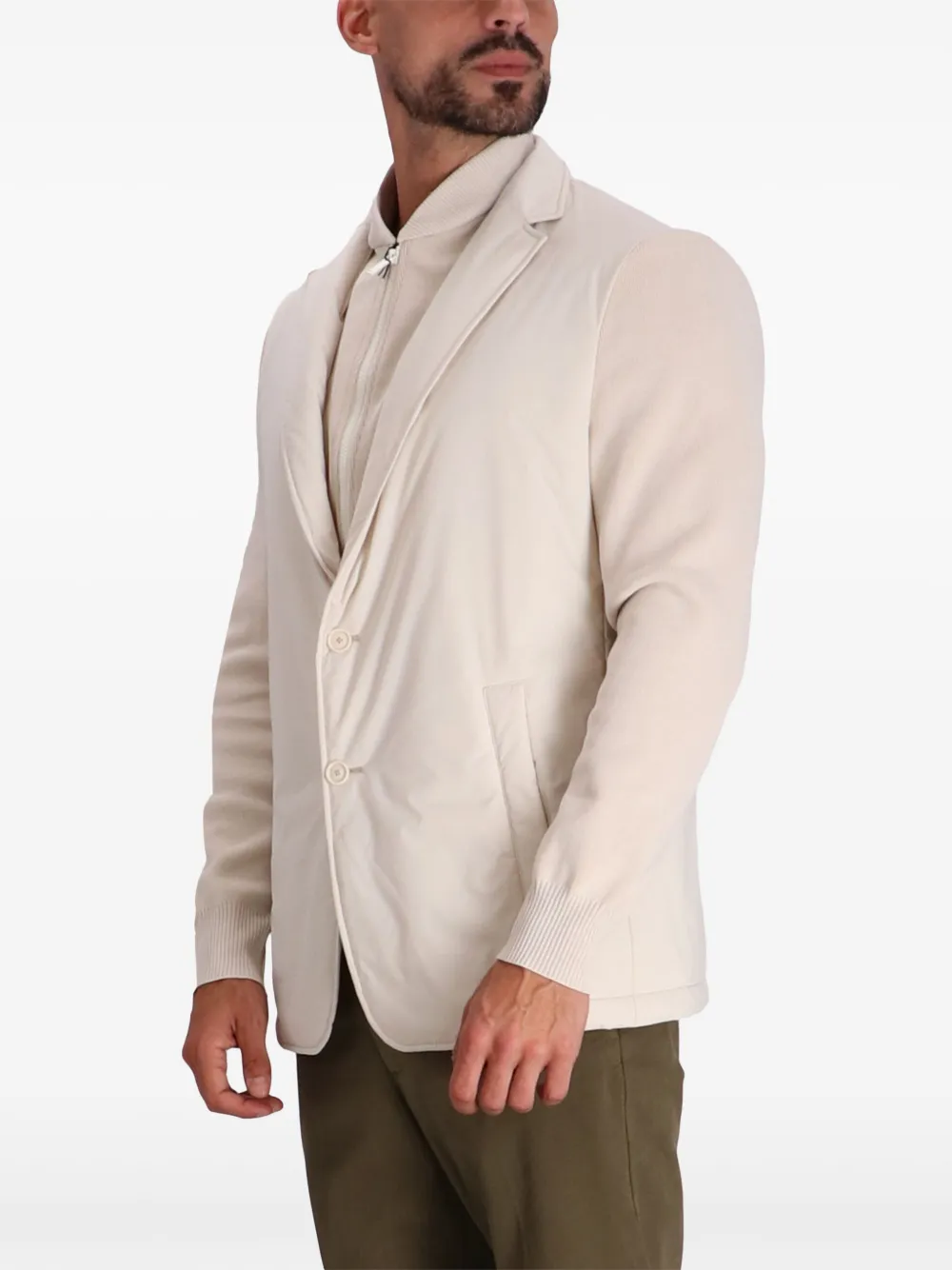 BOSS Gelaagd jack met vlakken Beige