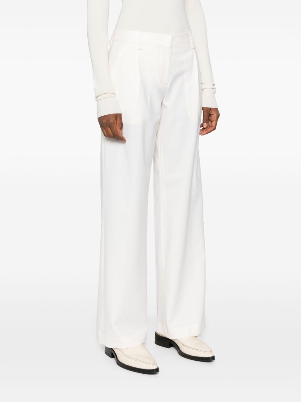 Shop Lardini Feni Trousers In Weiss