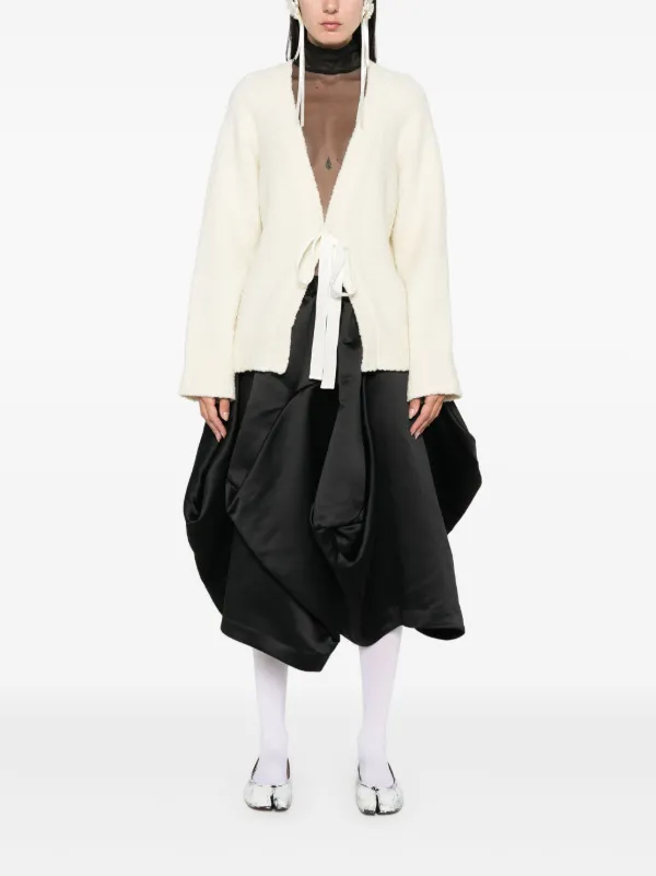 CECILIE BAHNSEN ホワイト ロングコート（コート | CECILIE