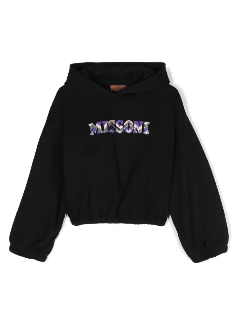 Missoni Kids logo-embroidered hoodie