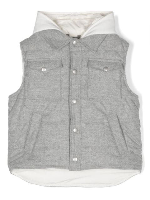 Eleventy Kids quilted gilet