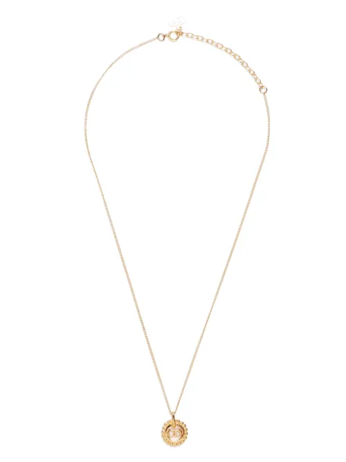 Collier à pendentif logo - Christian Dior Pre-Owned - Modalova
