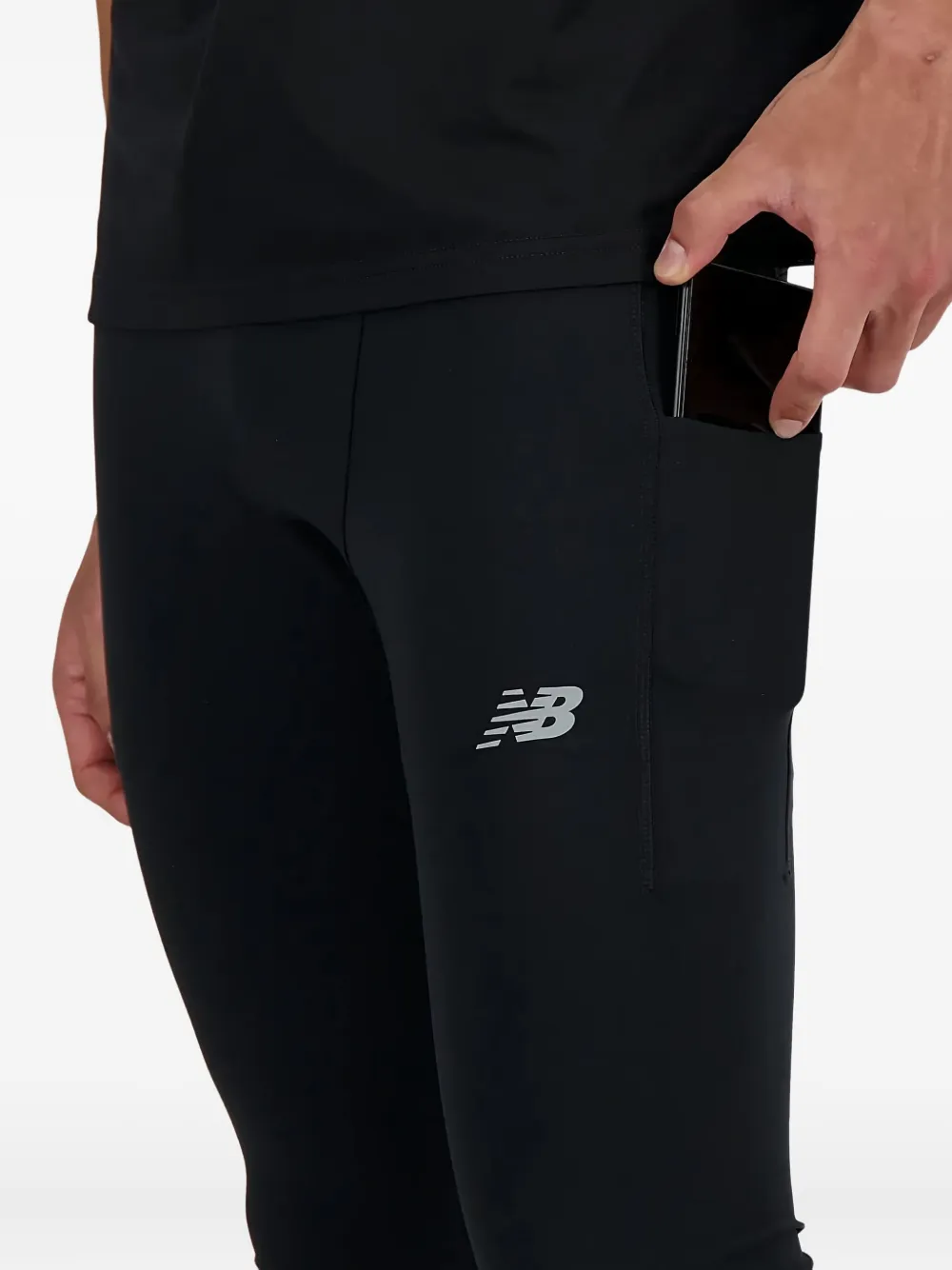 New Balance Legging met zijzak Zwart