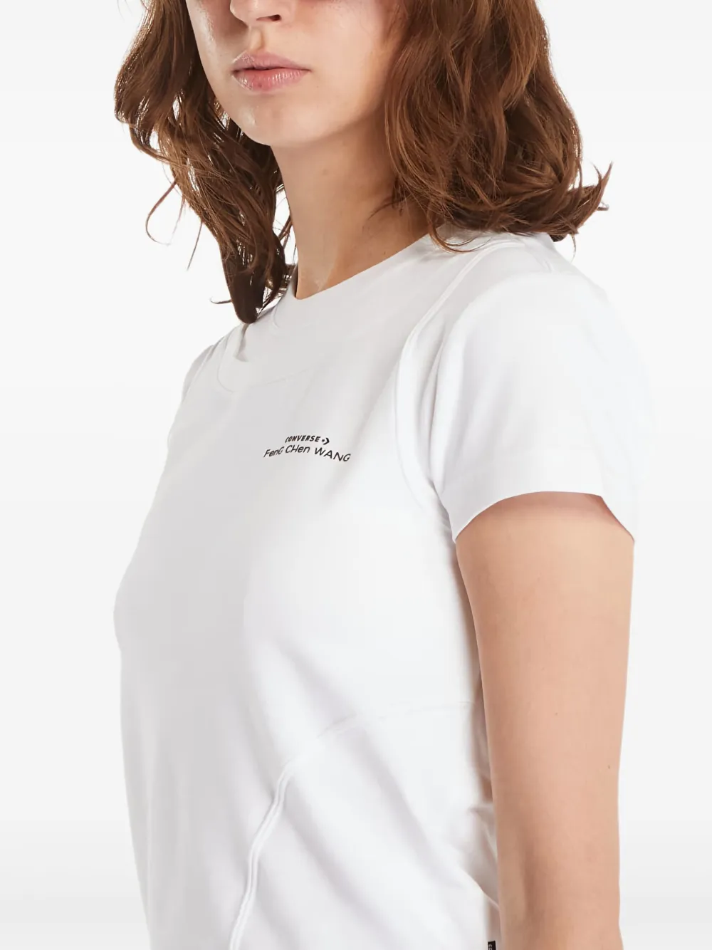 Converse T-shirt met geborduurd logo en korte mouwen Wit