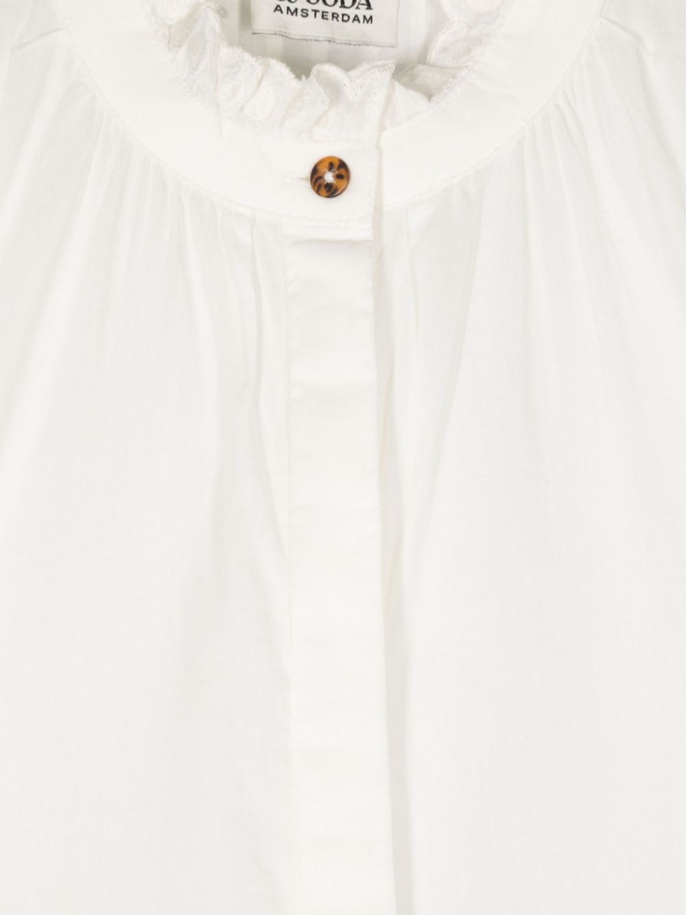 Scotch & Soda Blouse met franje kraag Wit