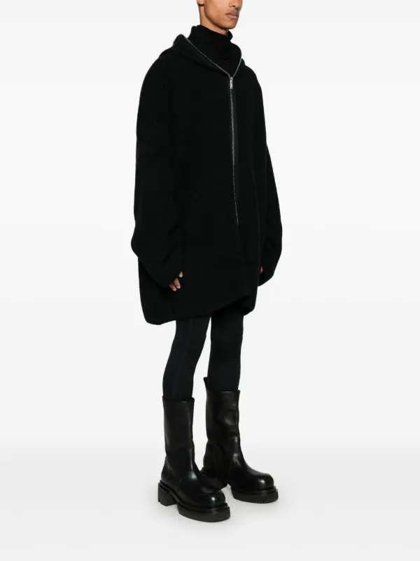 Rick Owens drop-shoulder Hooded Jacket | Black | FARFETCH