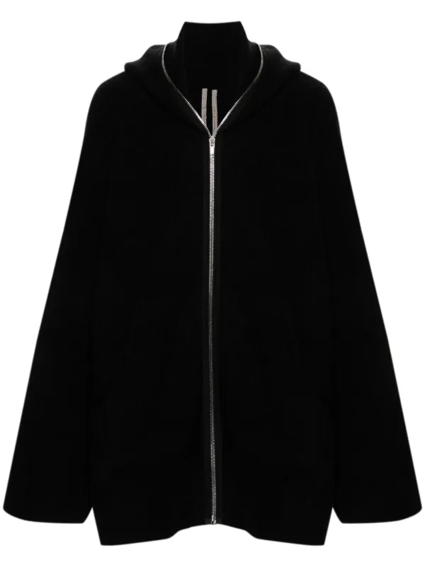 Rick Owens drop-shoulder Hooded Jacket | Black | FARFETCH