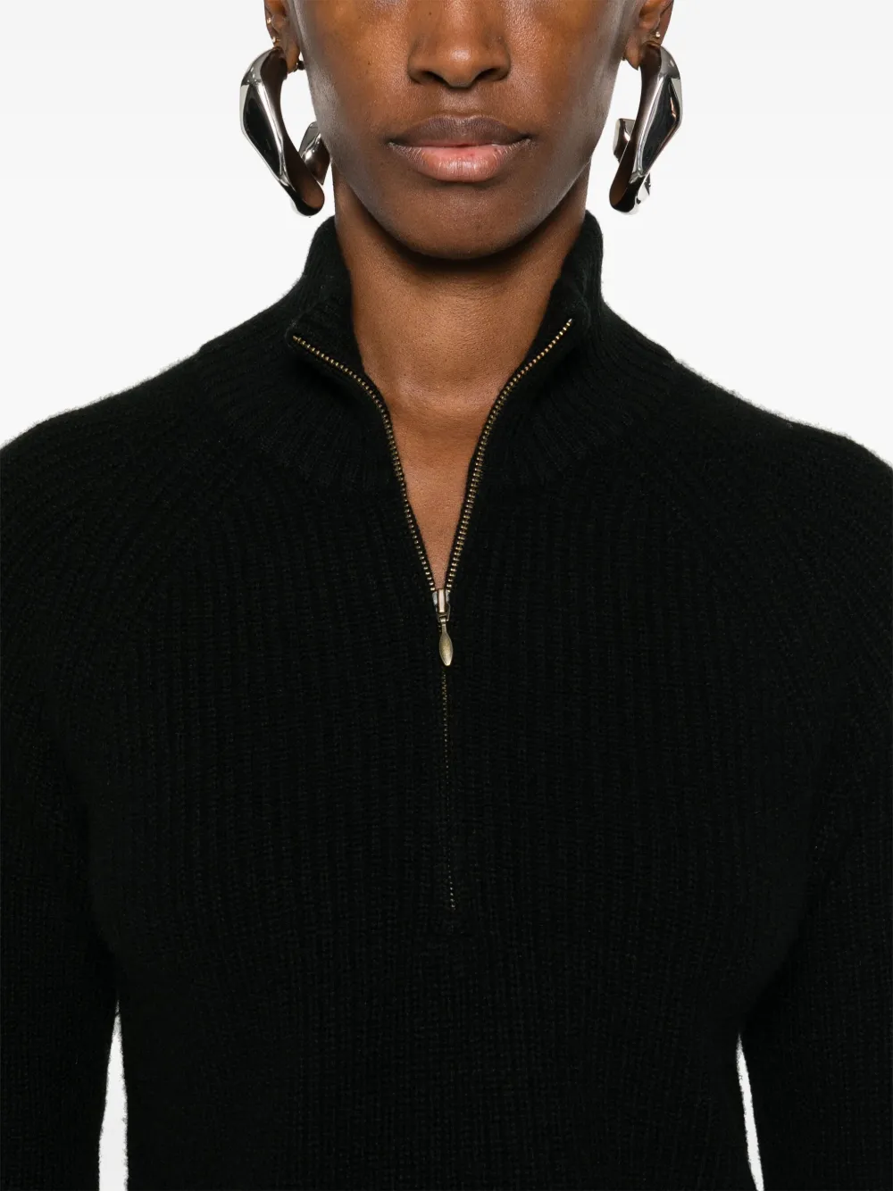 Le Kasha Cropped trui Zwart
