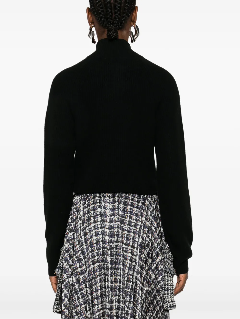 Le Kasha Cropped trui Zwart