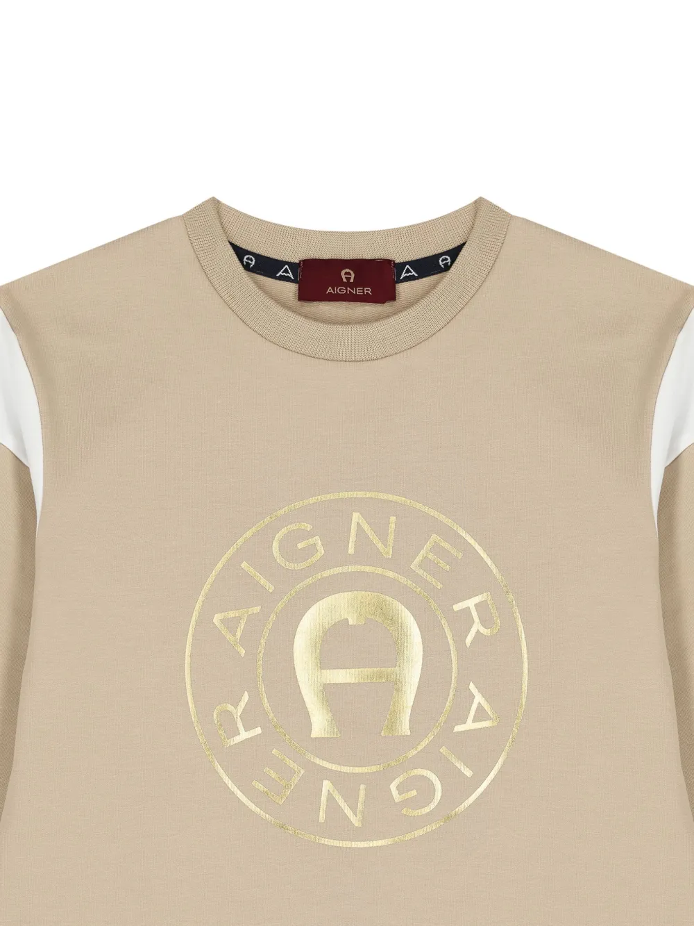 Aigner Logo-print Sweatshirt In Neutrals
