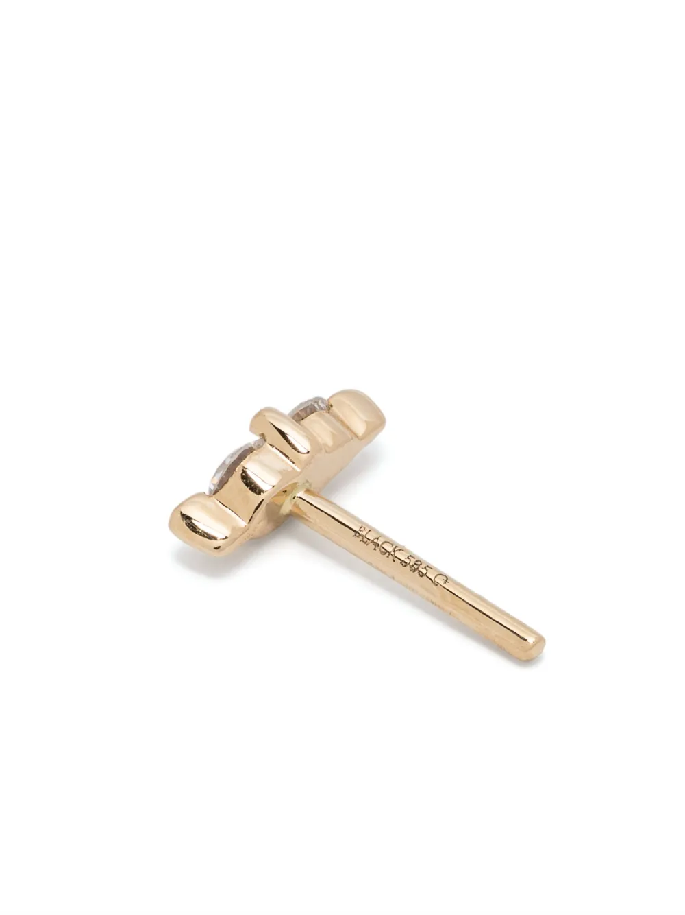 Maria Black 14kt Yellow Gold Hazy Gleam Piercing Diamond Single Earring In Gold