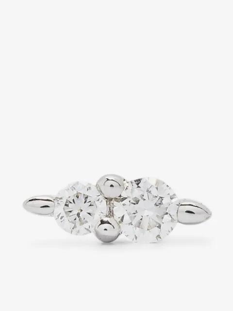 Maria Black 14kt white gold Hazy Gleam Piercing diamond single earring