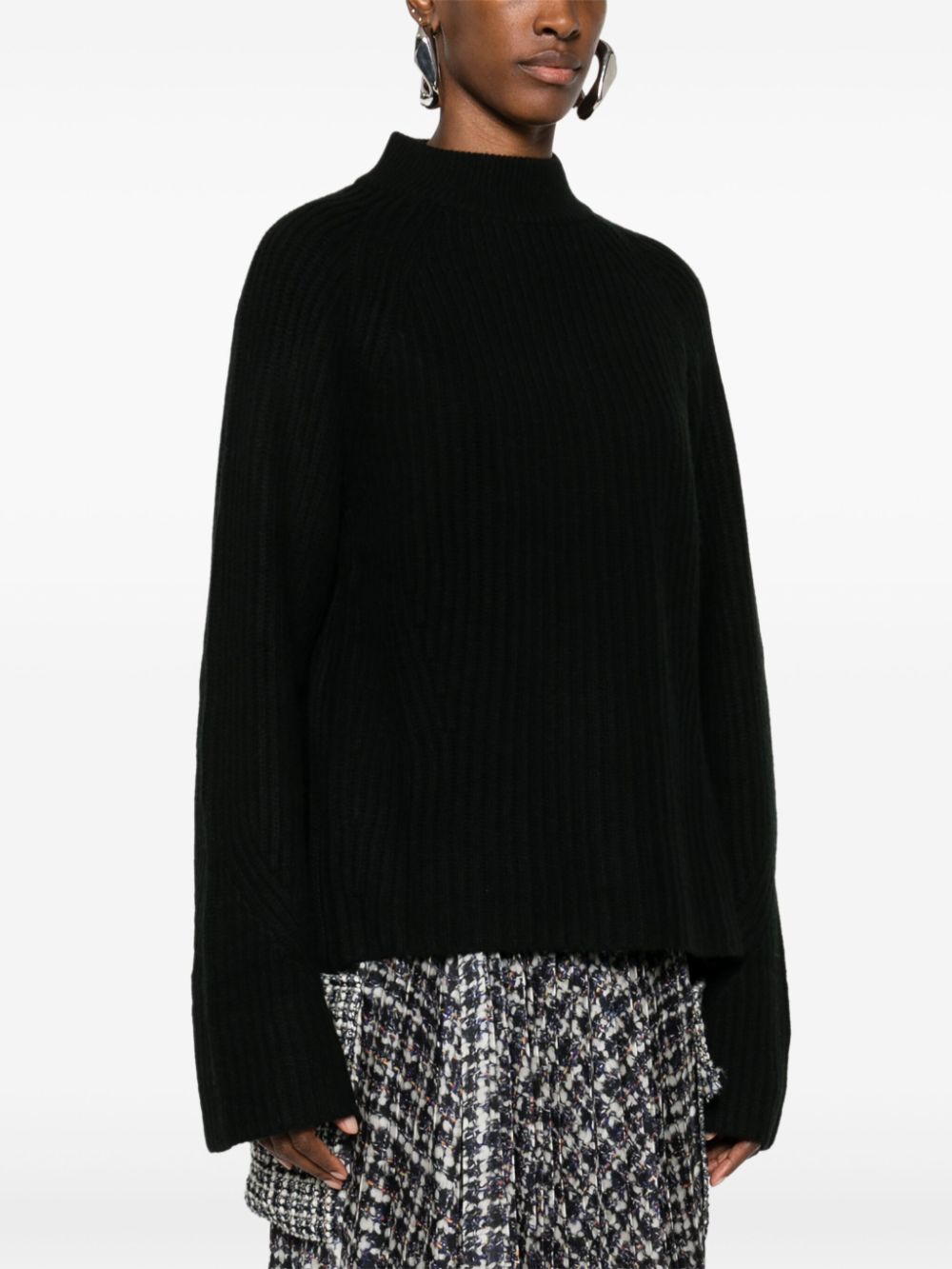 Shop Le Kasha Cashmere Sweater In Black