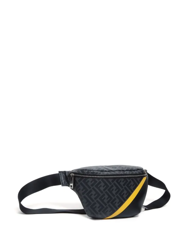 Fendi Pre Owned Zucca Belt Bag Black FARFETCH EG