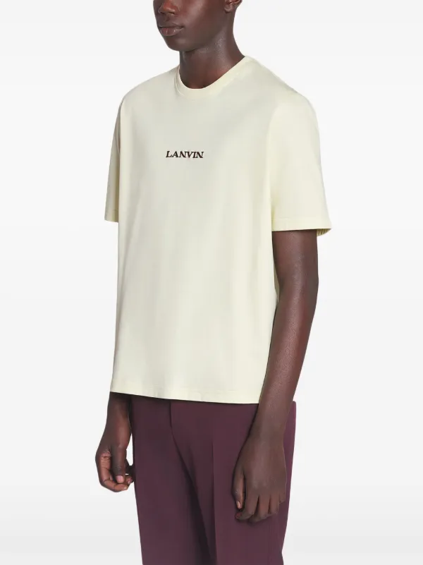 Lanvin Classic Embroidered T-shirt | Neutrals | FARFETCH
