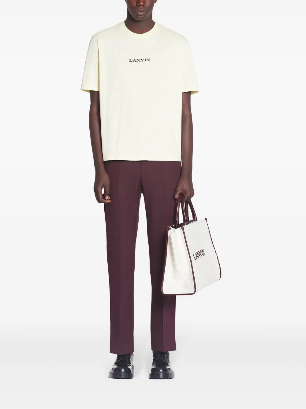 Lanvin Classic embroidered T-shirt - Beige