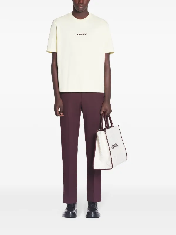 Tシャツ・カットソー LANVIN Men Tops RM TS0110 J134 A24 01 OPTIC WHITE Buy Lanvin T-Shirt 'Optic White' - RM TS0110 J134 A24 01 | GOAT