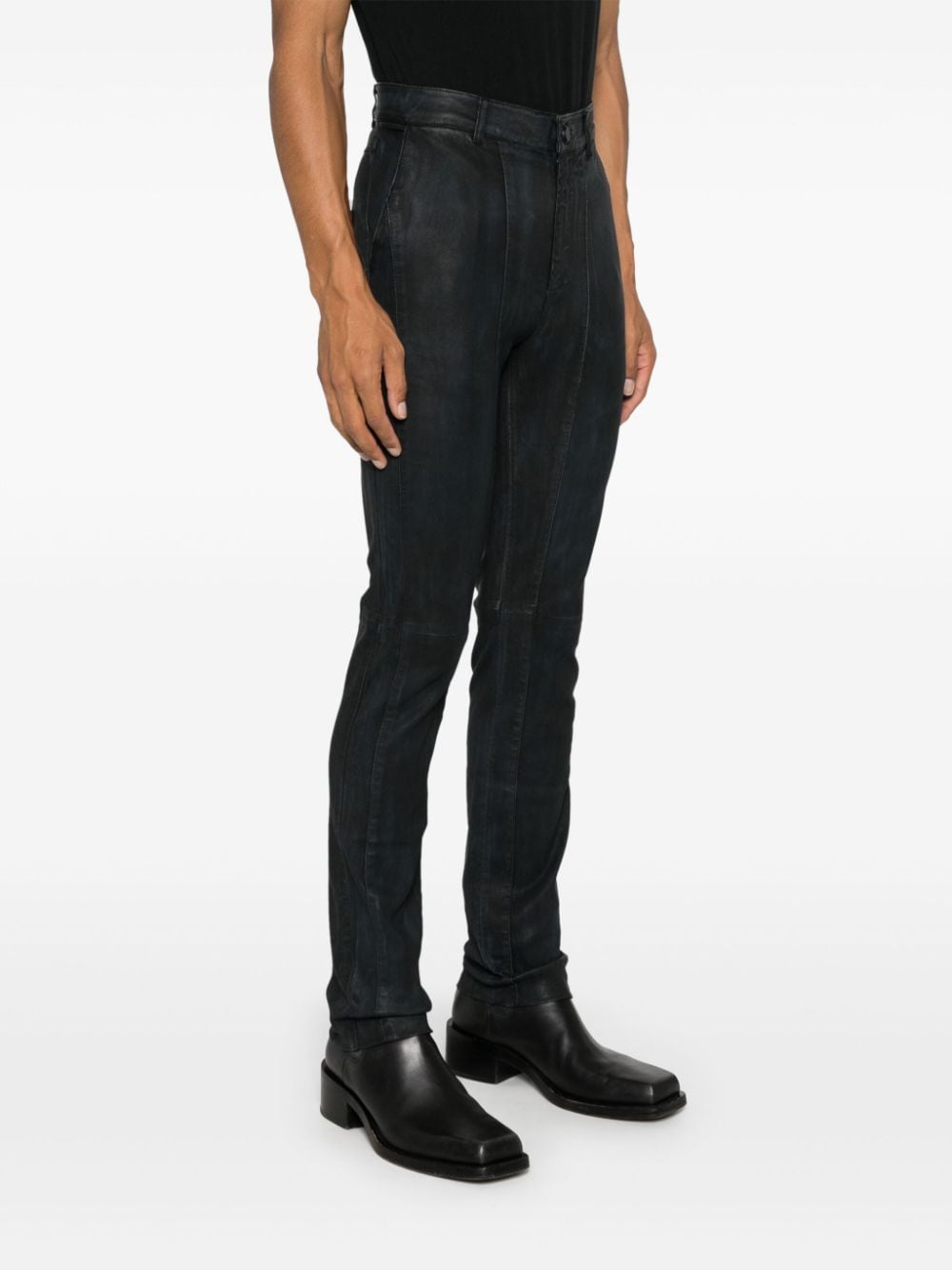 Shop Frei-mut Melones Skinny Trousers In Black