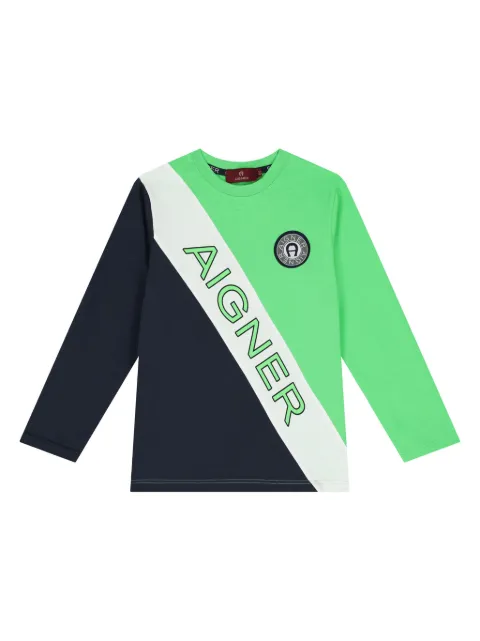 Aigner Kids logo-print T-shirt