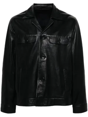Diesel L-Korn レザージャケット | ブラック | FARFETCH JP