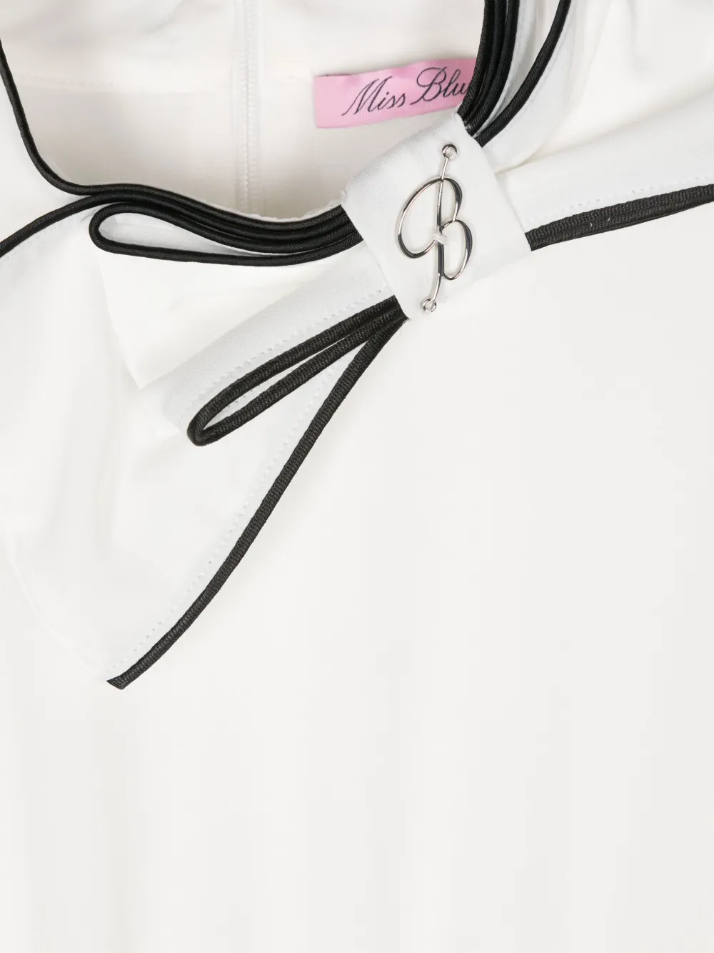 Miss Blumarine Jurk met logoplakkaat Wit