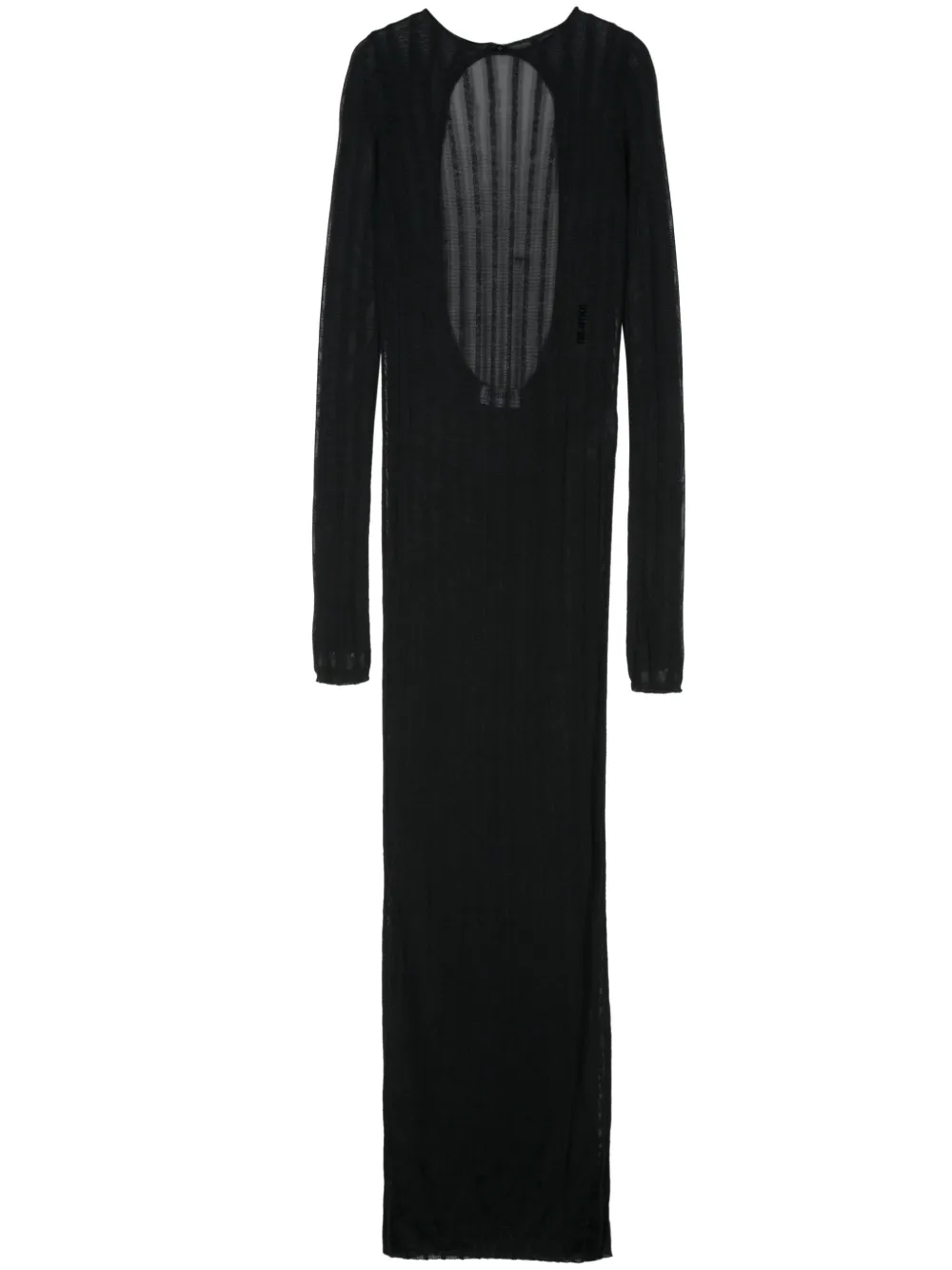 Attico Kleid Mit Logo In Schwarz
