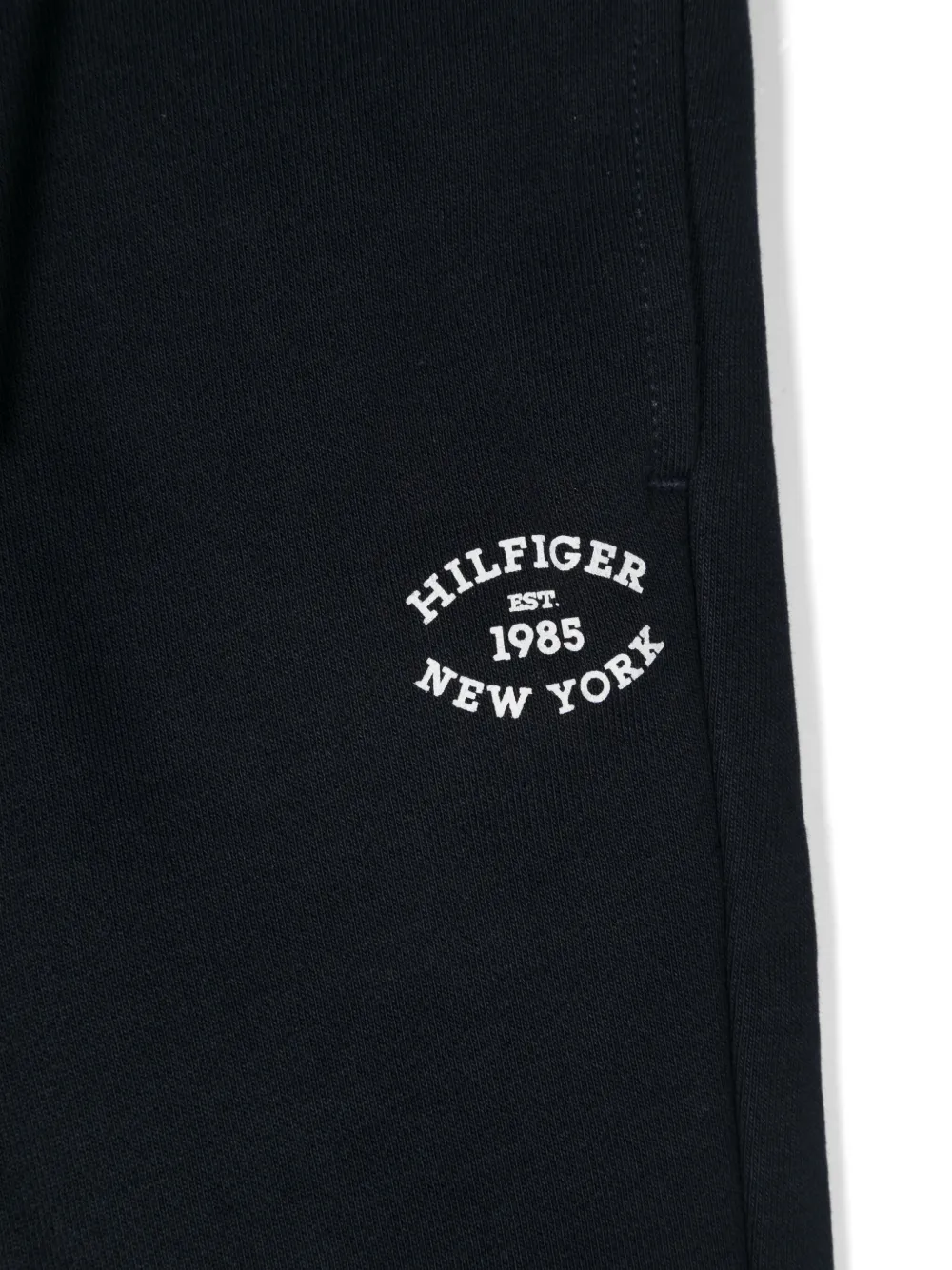 Shop Tommy Hilfiger Junior Logo-print Track Pants In Blue