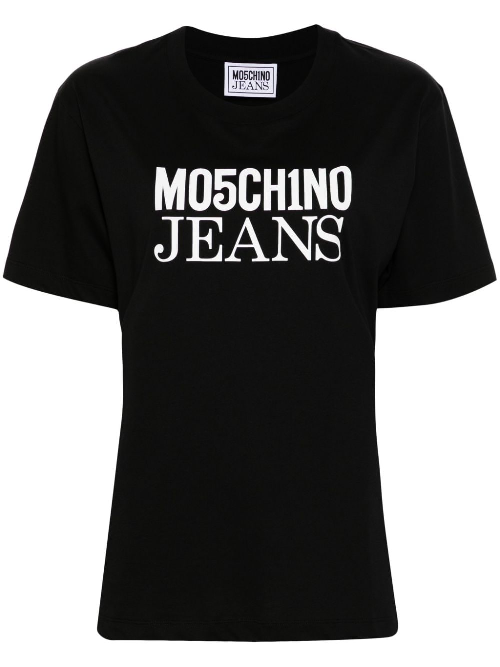 MOSCHINO JEANS T-shirt met logoprint Zwart