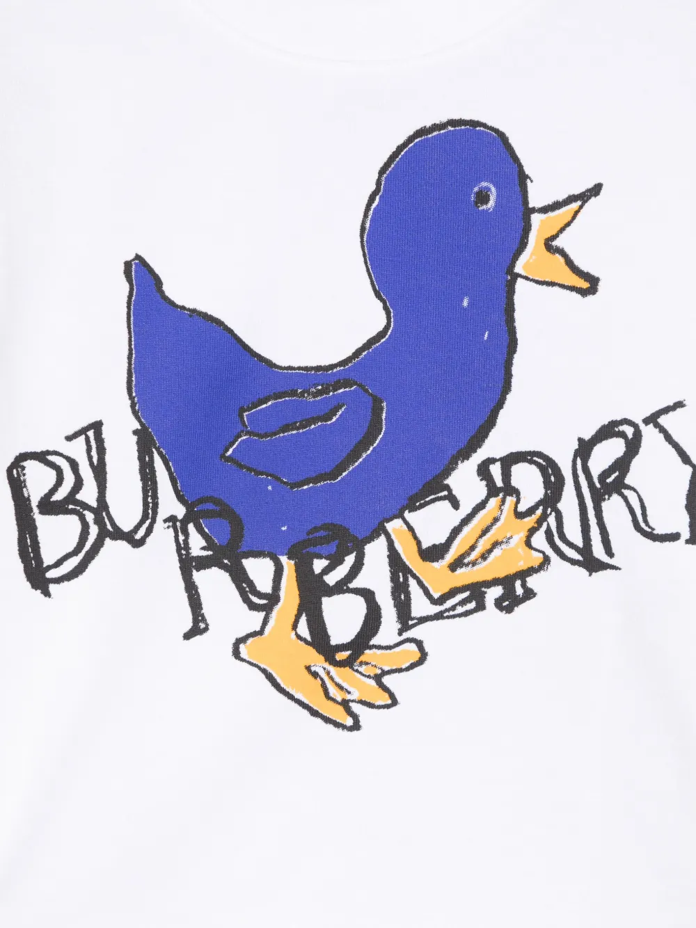 Burberry Kids T-shirt met logoprint Wit