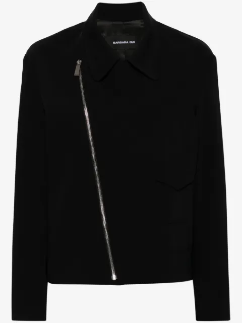 Barbara Bui crepe biker jacket