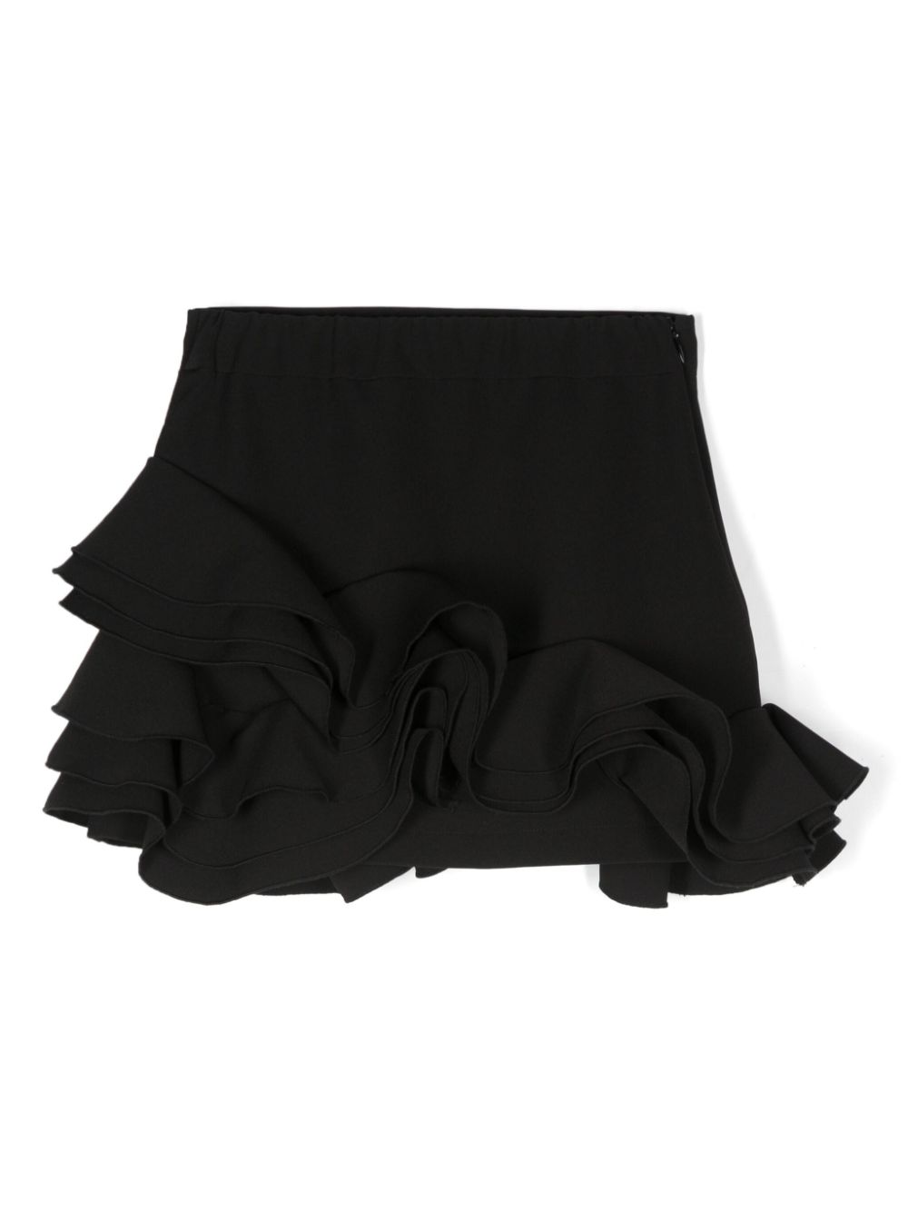 Miss Blumarine logo-plaque skirt - Black