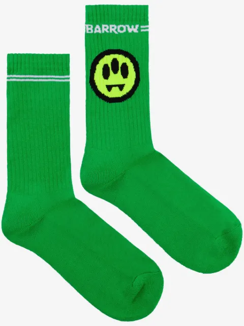 BARROW logo-print ribbed socks
