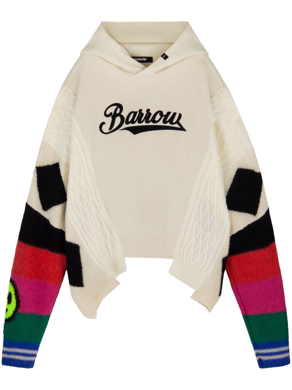 Barrow Knitted Hoodie In Neutrals