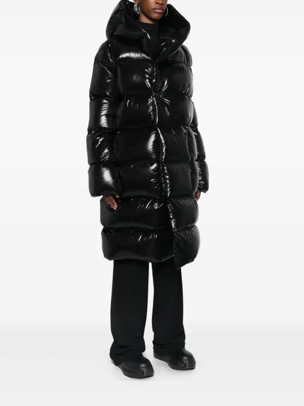 Rick Owens Hooded Puffer Jacket | Black | FARFETCH ZA