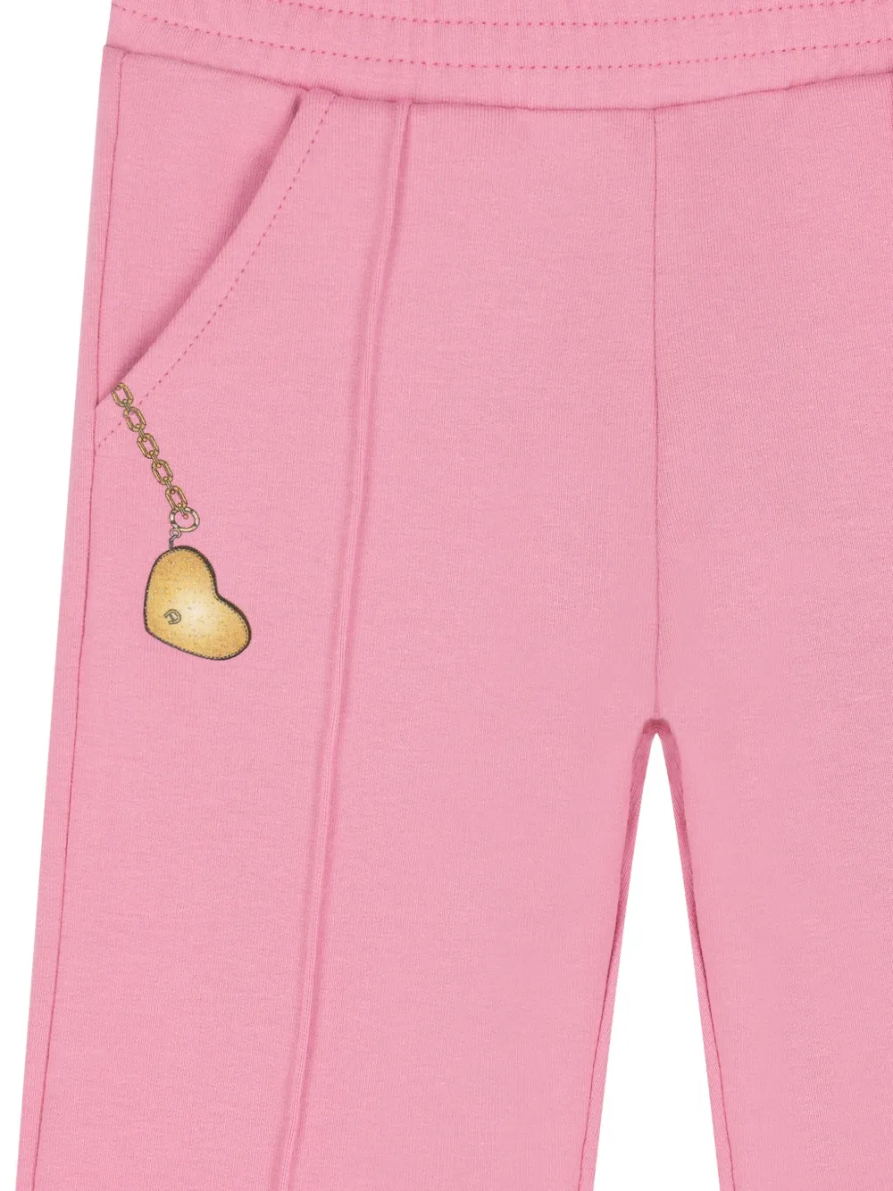 Shop Aigner Heart-motif Track Trousers In Pink