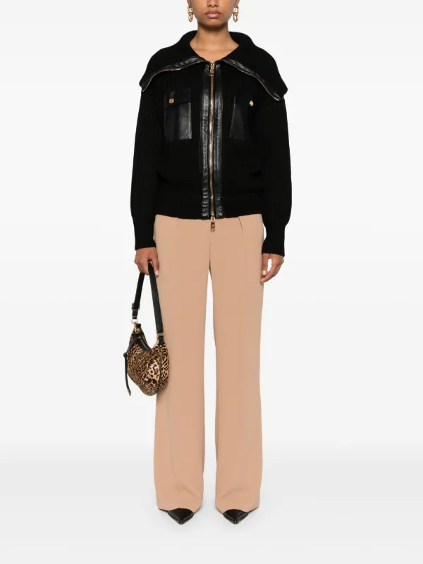 【希少】ELISABETTA FRANCHI ストレート クレープパンツ Elisabetta Franchi クレープ ストレートパンツ | ブラウン