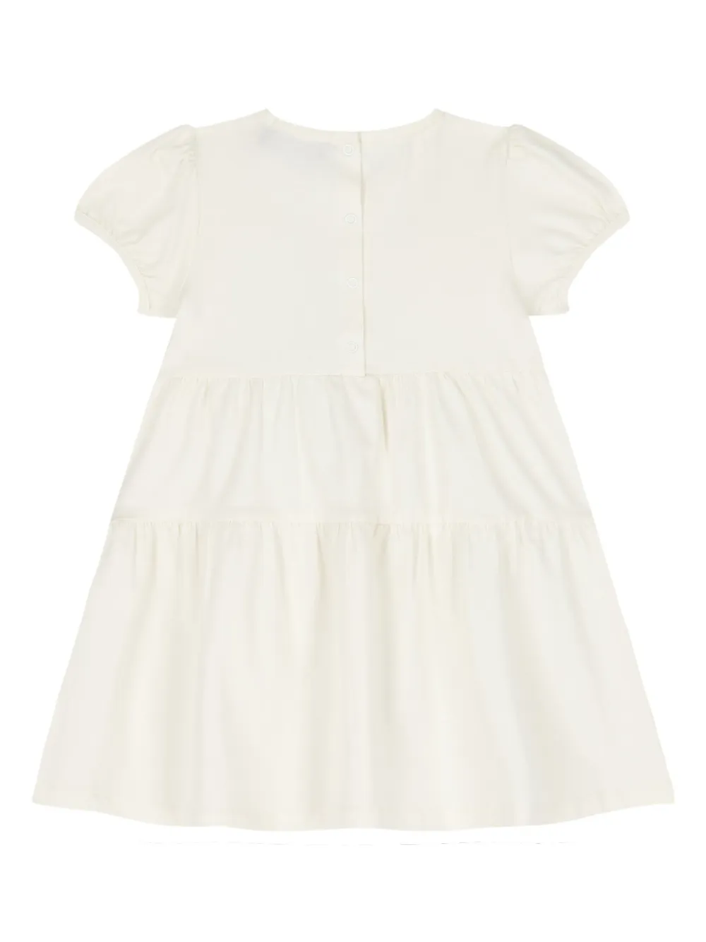 Aigner Kids printed tiered dress - Beige