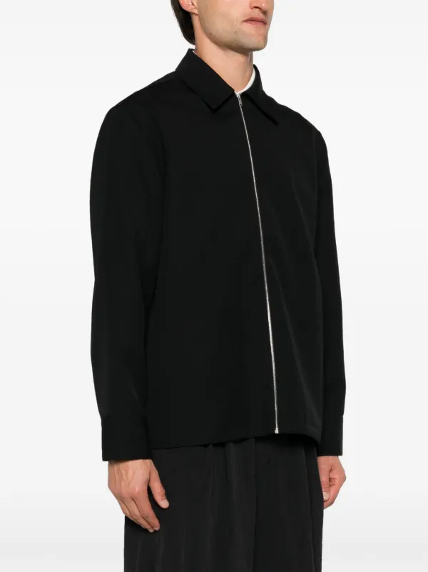 Jil Sander ギャバジン シャツ | ブラック | FARFETCH JP