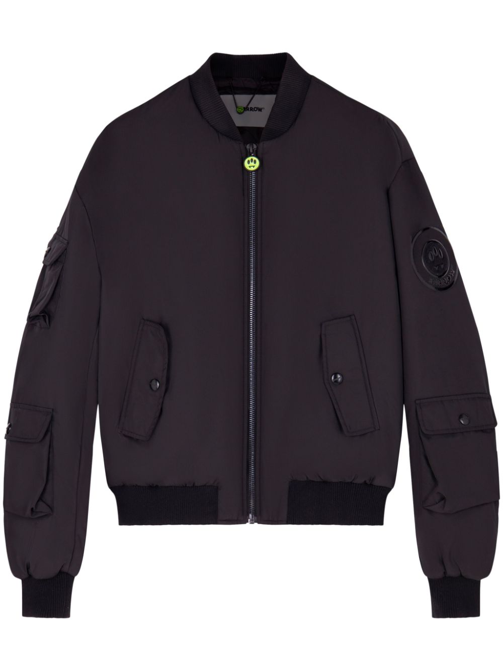 Barrow Logo-appliqué Bomber Jacket In Black