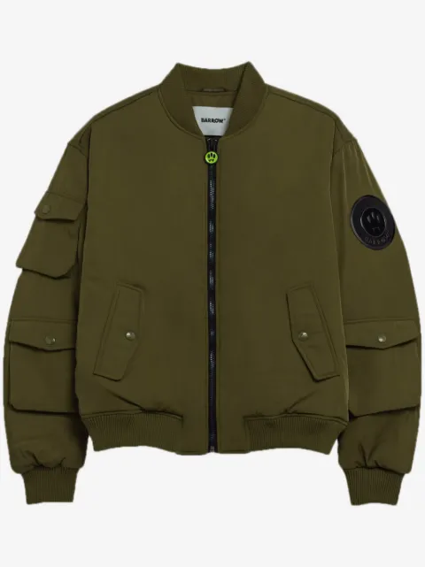 BARROW chamarra bomber con aplique del logo
