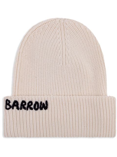 BARROW embroidered-logo beanie hat